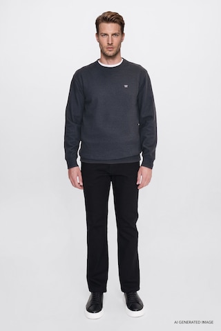 Wrangler Pamuklu Selanik Regular Fit Erkek Sweatshirt W2620080003 Antrasit