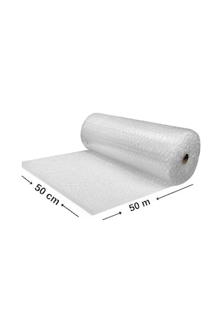 Pat-pat Balonlu Naylon Ambalaj Malzemesi, Çift Katmanlı Hava Kabarcıklı, 50 Cm X 50 M, Taşınma Ve Kargo İçin Koruyucu Paketleme Açık Indigo