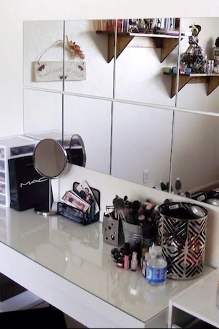 Dekoratif Kare Gümüş Pleksi 6 Adet 15x15cm Kendinden Yapışkanlı Gümüş