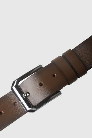 Rizzup Açık Kahve Hakiki Deri Spor Erkek Kemer 3,5 Cm Genişlik, Şık Ve Dayanıklı 2502634 Açık Kahverengi