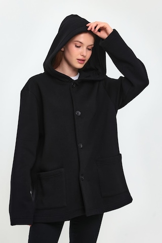Alexander Gardi Alexandergardı Kapüşonlu Oversize Hırka E22-60700 001