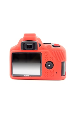 Sanger Silikon Kılıf Nikon D3500 Uyumlu Kırmızı