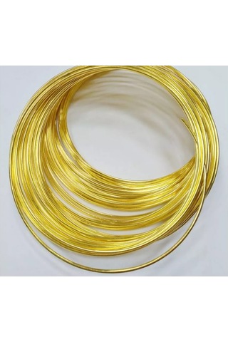 Savsan Kolyeler İçin Bellek İle Tel, Altın Renkli 0,8mm 10sargı 191184015