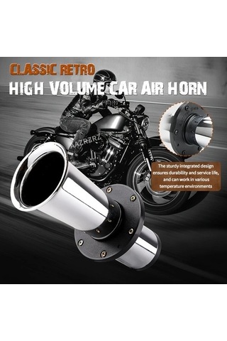 Pazly Wangxi Aazrzrz Vintage Klasik Kısa Boynuzlu 12v Alüminyum Kompresörlü Siyah Trompet, Vintage Tasarım, Guangdong, Çin Üretim