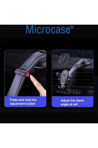 Microcase 360 Derece Döner Araç İçi Torpido Cam Vantuzlu Telefon Tutucu - Al4722
