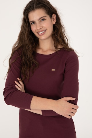 U.S. Polo Assn. Kadın Bordo Slim Bisiklet Yaka Basic Sweatshırt 50315419-VR177