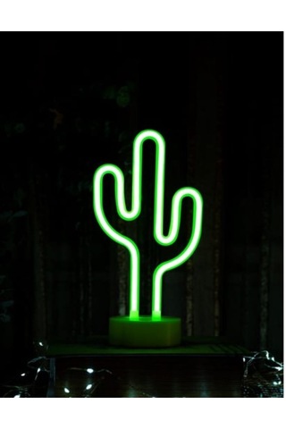 Kaktüs Led Işık Yılbaşı Işıkları Dekor Pink Kaktüs Led Light Pill