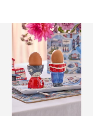 London Guard Kırmızı Stoneware Yumurtalık 4,5x5,5 Cm