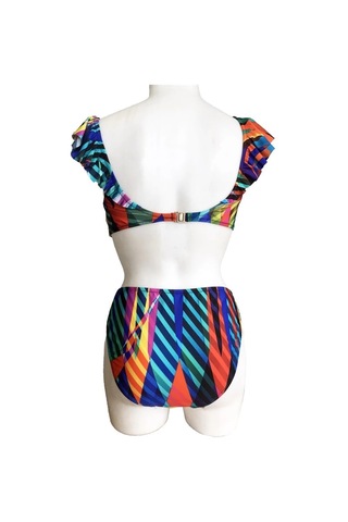 Alfa Aksesuar 03 Sunset Bayan Geniş Üçgen Bikini Siyah