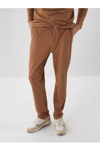 Camel Pamuk Dokulu Regular Fit Sweat Pantolon 380187 Camel