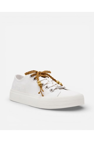 Steve Madden Doubles Wht Canvas Kadın Wht Canvas Sneakers Doubles Beyaz