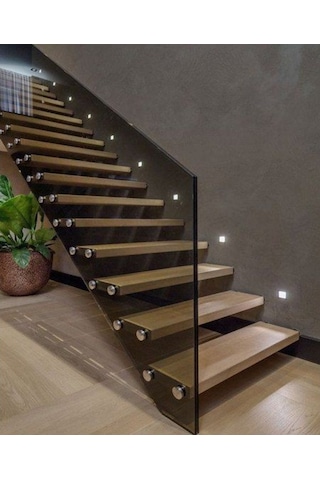 Antrasit Kasa Sensörsüz Beyaz Işık Merdiven Ve Basamak Armatürü (546685826) Antrasit