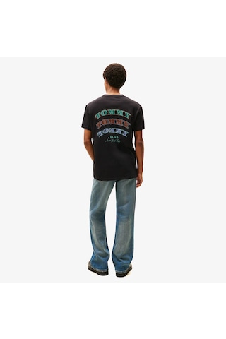 Tommy Hilfiger Regular Dollar Stack Erkek Siyah T-shirt Dm0dm22318 Siyah