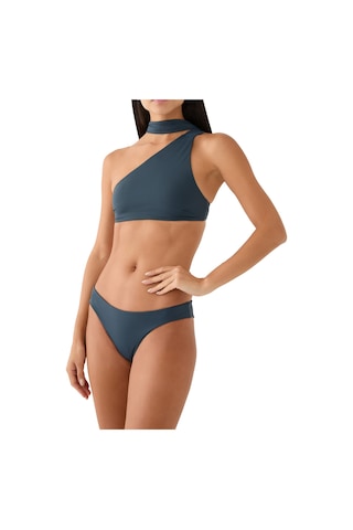 Haight Tek Omuzlu Bikini Üstü Koyu Mavi