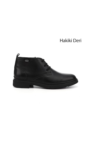 Gönderi(R) Gönderi R Erkek Siyah Bağcıklı Hakiki Deri Klasik Bot