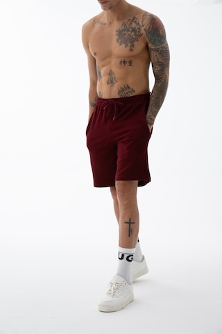 Erkek Bordo Yüksek Kalite Relax-fit Rahat Kesim %100 Pamuk Bağcıklı Siyah Düz Basic Şort Bordo