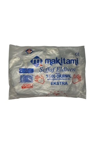 Makitami Şeffaf Poşet Eldiven 100'lü