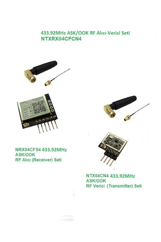 433.92mhz Ask/ook Rf Alıcı Verici Seti Ntxrx04cfcn4 433.92mhz Ask/ook Rf Alıcı Verici Seti Ntxrx04cfcn4