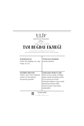 Ekşi Mayalı Tam Buğday Ekmeği 700gr