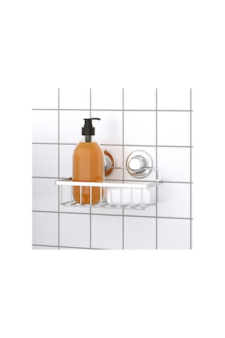 Teknotel Tek Katlı Vakumlu Banyo Duş Rafı Krom Dm241 Krom