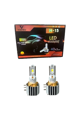 Vr Pro H15 Turuncu Beyaz Led Far Ampülü