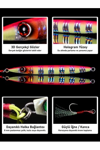 Jig, Zoka, Suni Yem, Glow Uv Metal Jig, 60gr 10cm Razor 60