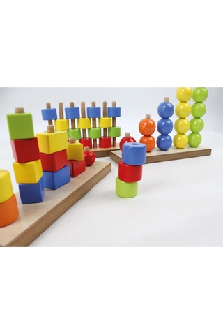 Şekilleri Ve Renkleri Öğreniyorum Ahşap Akıl Ve Zeka Oyunları Set