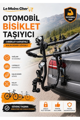 Ford Mustang Gt Bisiklet Taşıyıcı 2 Bisiklet Kapasiteli Kalın Demir Gövdeli