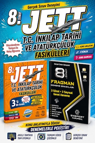 8.sınıf Jett Tc İnkılap Tarihi Ve Atatürkçülük Fasikülleri -3 Fragman Deneme
