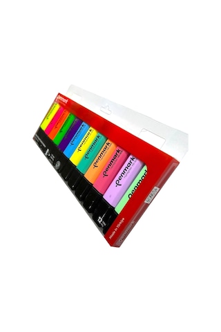 Penmark Fosforlu Kalem 12'li Asetat Karışık Renk 6 Pastel+ 6 Neon 8683181701847 Hs-505-12np 709697 Çok Renkli