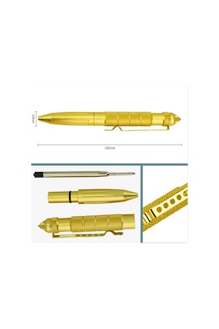 Omeniv Gold Ağır Tükenmez Kalem Ve Acil Durum Cam Kırıcı Outdoor