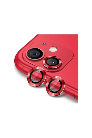 Ally iPhone Uyumlu 11 6.1 3d Metal Çerçeveli Kamera Lens Koruyucu-1852
