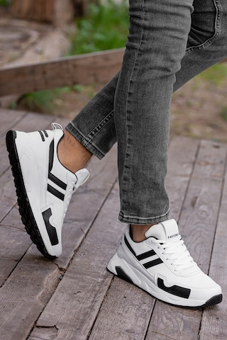 Gordon Günlük Ortopedik Erkek Sneaker Spor Ayakkabı Beyaz