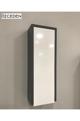 Çok Amaçlı Banyo Mutfak Dolabı 70Cm Mdf Antrasit Gri Mat Renkli (546026842) Antrasit