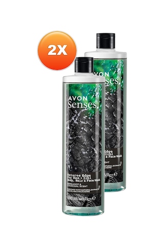 Avon Senses Natures Edge Erkekler İçin Saç Vücut Ve Yüz Yıkama 2 x 500 ML