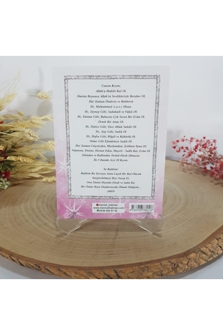 Pembe Işıltı 5Li Set- Yasin +Tesbih + Çanta +Magnet + Lokumlu