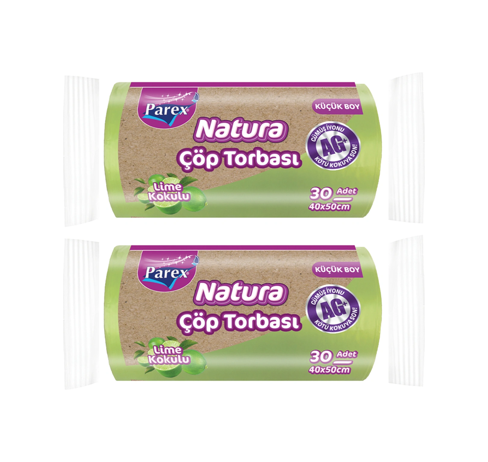 Natura Çöp Torbası Küçük Boy 30'lu 40 X 50 Cm İkili Paket