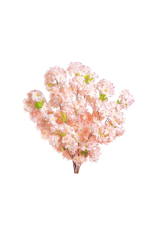 Hangfox 5 Adet Şampanya Rengi 4 Çatal Kullu 140 Gözlü 1.1m Plastik Sakura Dalı - Düğün Ve Ev Dekorasyonu İçin