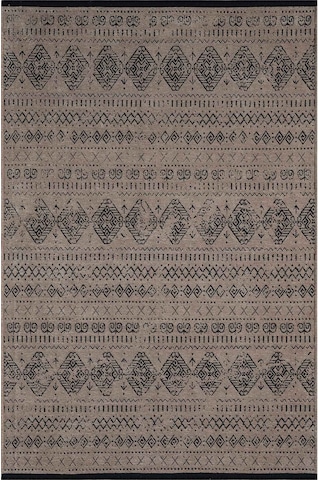 Gaia Bej Halı Yıkanabilir Kaymaz Taban Şönil Kilim Dokuma Pamuk Taban Kilim 10354 Bej