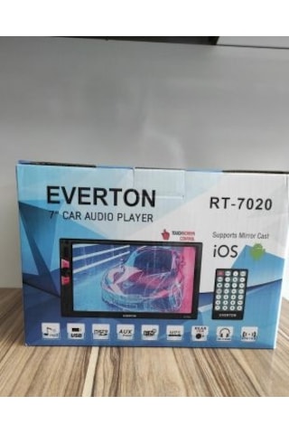 Everton RT-7020 Görüntülü Dabul 7 inç Ekran Full oto teyp