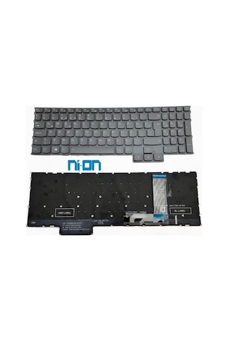 Nion Lenovo Nsk-6a1gbc 0t Uyumlu Laptop Notebook Klavye Gri Tuşlu Rgb Aydınlatmalı Tr
