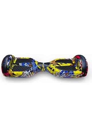 Elektrikli Kaykay Hoverboard 6.5 Inch Taşıma Çantalı Bluetooth Hoparlörlü Akıllı Dengeli - Rs-s5 Apato Grafiti