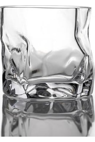 1 Adet Sanat Tasarım Kırpma Viski Tumbler Cam Düzensiz Kıvrımlar Verre Vodka Kupalar Kişilik Brendi Snifters Buzlu Viski Kaya Cam Eski Moda Cam Şeffaf Açık Gri