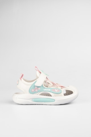 Vicco Rocket Işıklı Kız Okul Öncesi Beyaz Sandalet Beyaz