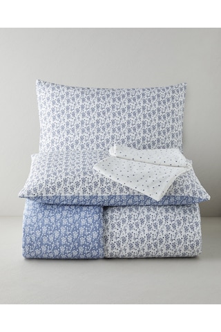 English Home Fragile Ivy Kolay Ütülenir Çift Kişilik Nevresim Takımı 200x220 Cm Lacivert Lacivert
