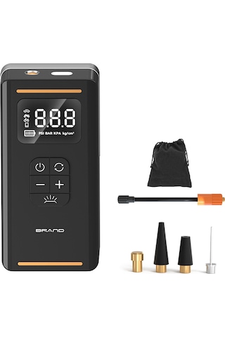 Teltree 7.4v Akıllı Kablosuz Araç Lastik Pompa - Bisiklet Topu Hava Atma, Işık Ve Uyarı Işığı Fonksiyonlu 120w Abs材质