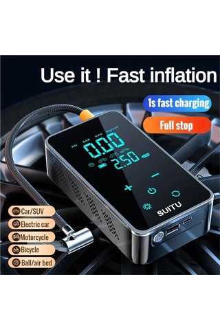 Jialan Araba İçin Hava Kompresörü Hava Pompası Taşınabilir