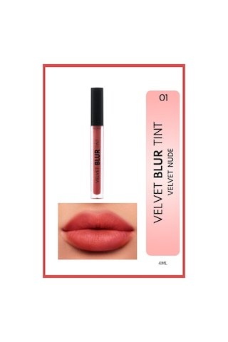 Note Cosmetics Velvet Blur Tint Kadife Bitişli Nemlendirici Mat Ruj - 01 Velvet Nude - Nude
