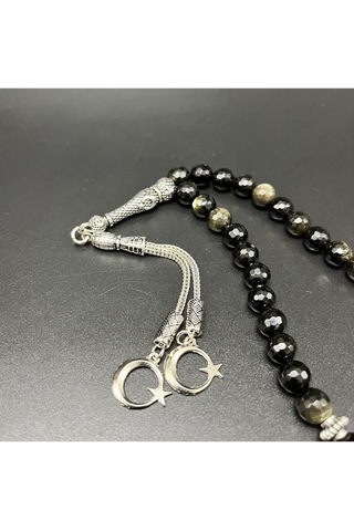 Yıldız Doğal Taş Golden Obsidyen 8mm 33lük Doğal Taş Tesbih