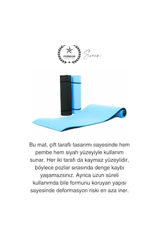 150 Cm Dayanıklı Kaymaz Taşıma Askılı Su Geçirmez Yoga Pilates Matı Rahat Konforlu Taşınabilir Diğer